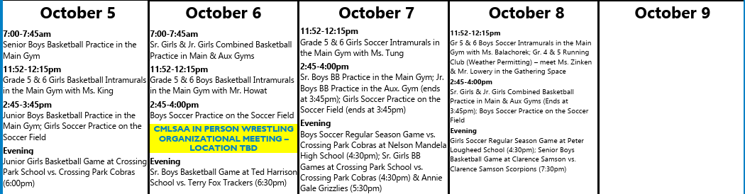 Athletics Oct 5 9